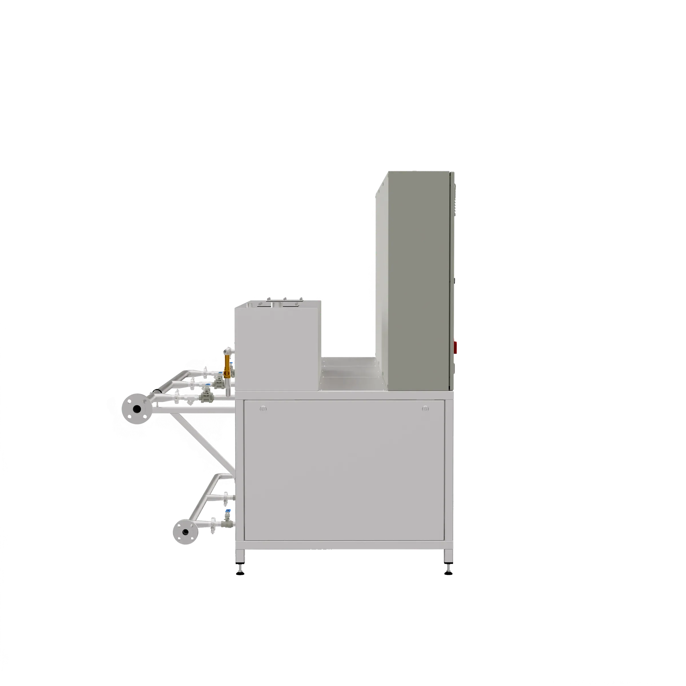 DINO Dampferzeuger CDK-DR-H – Linke Seitenansicht (3D-Render)