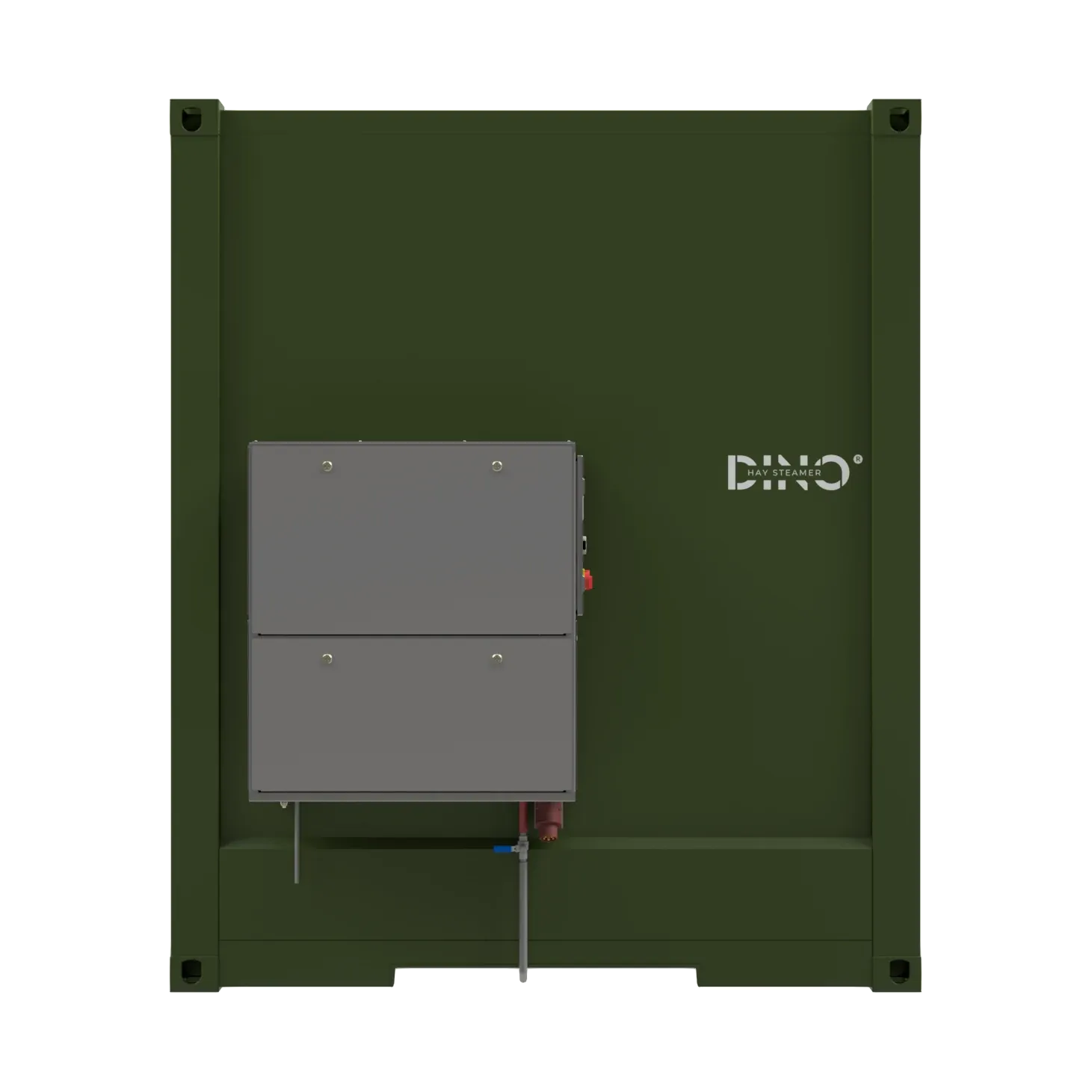 DINO HAY STEAMER – Rear view (3D render)