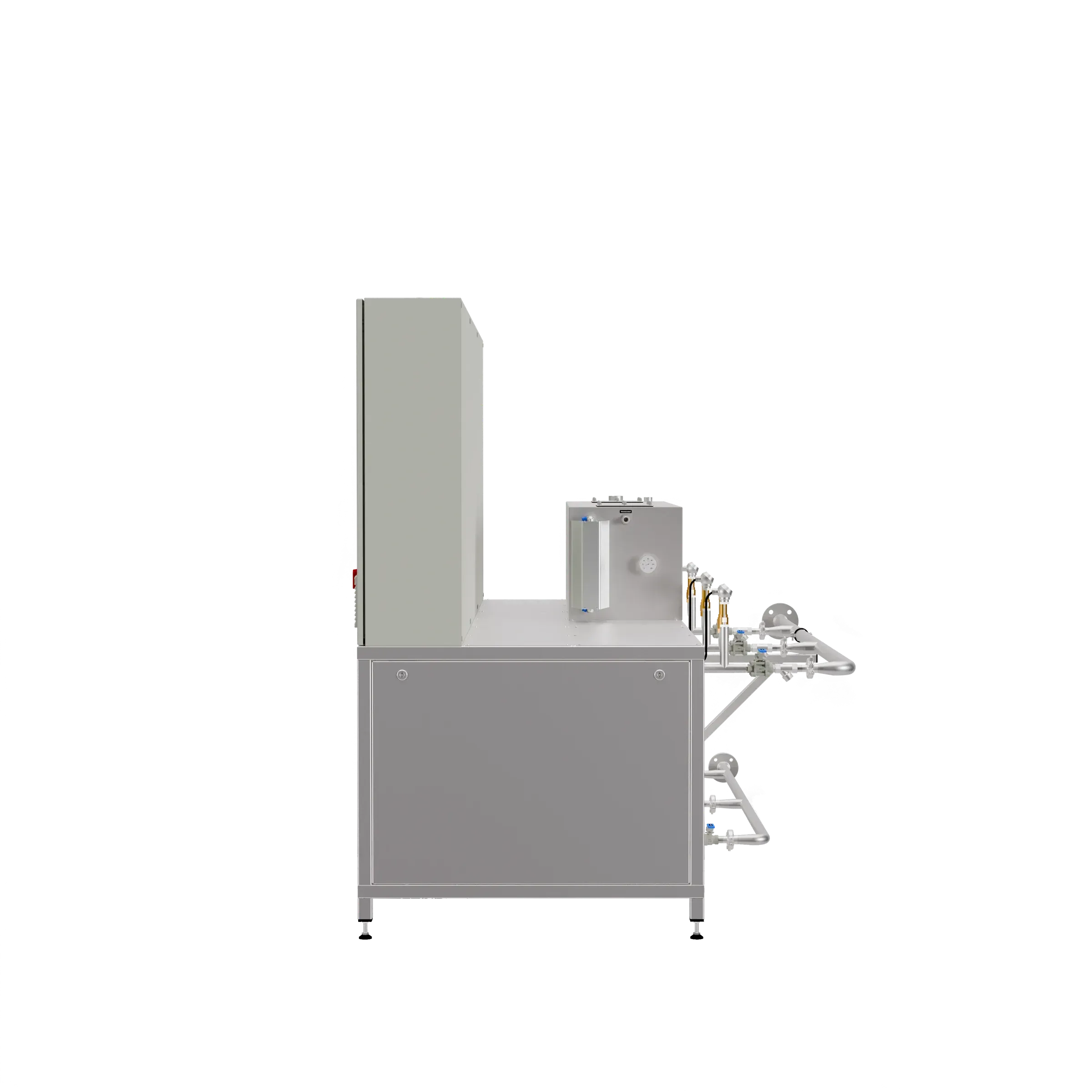 DINO Dampferzeuger CDK-DR-H – Rechte Seitenansicht (3D-Render)