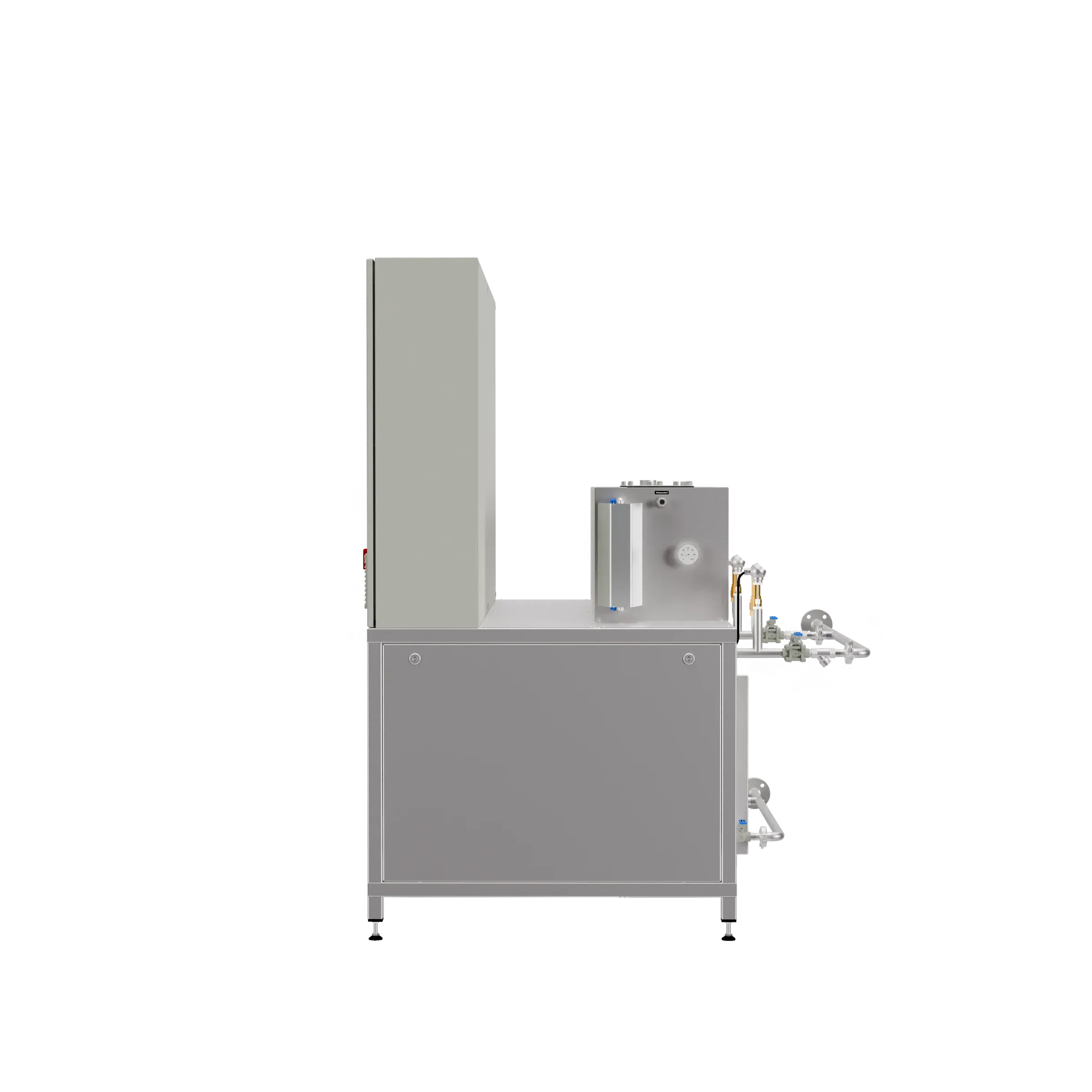 DINO Dampferzeuger CDK-DU-H – Seitenansicht (3D-Render)